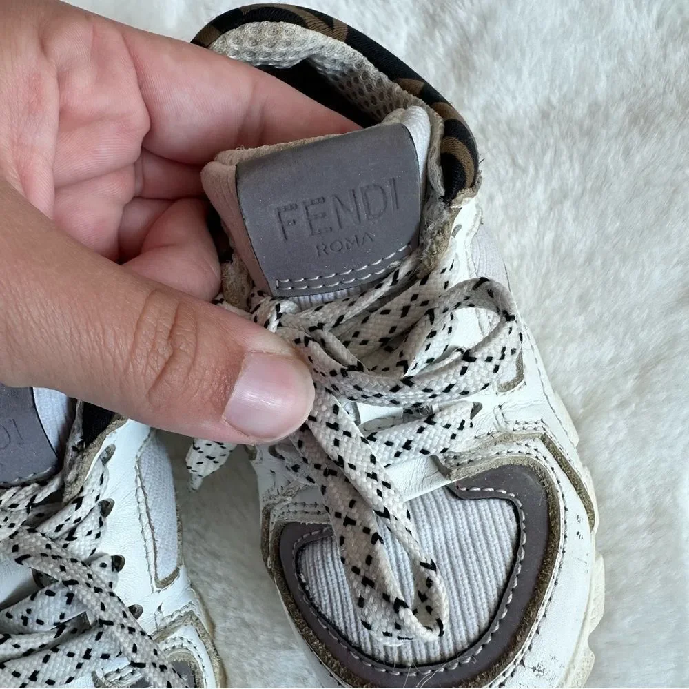 Fendi FF Trainers Kids Size 24 - Picture 12 of 13